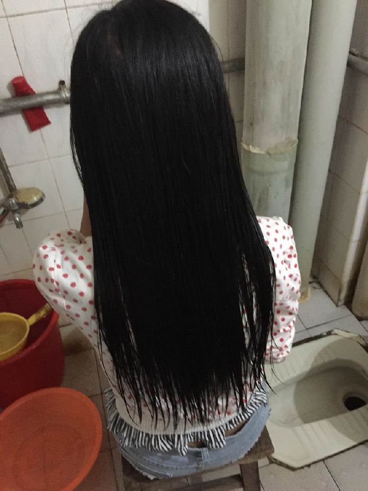 sbsseipr cut 45cm long hair of 24 years girl