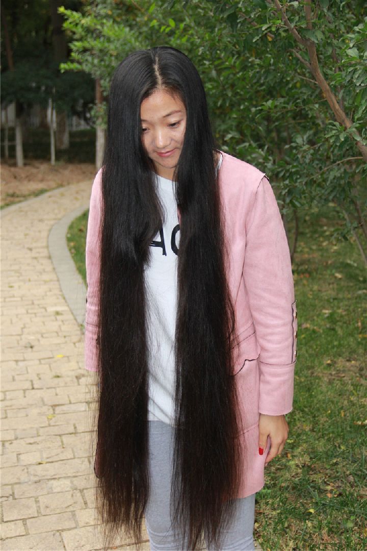 laogao cut 1.25 meter long hair of xiaoyue-NO.355