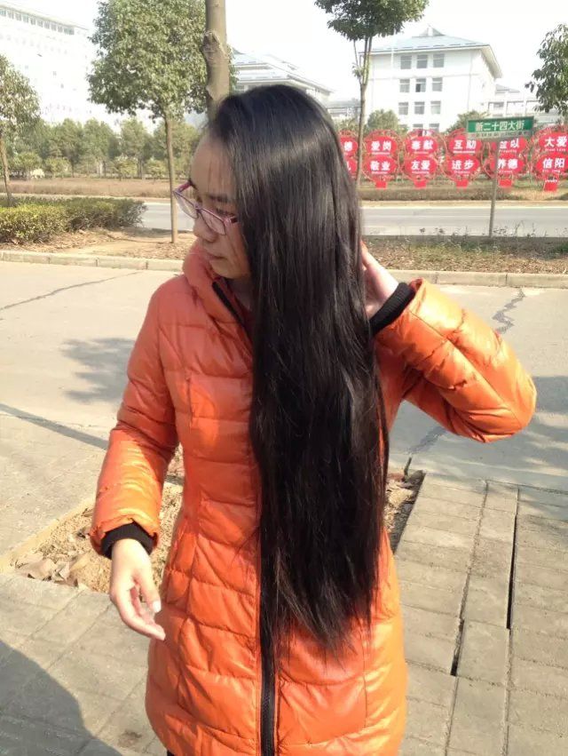 xiaoafei cut 68cm long hair of 19 years girl-NO.7